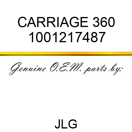 CARRIAGE 360 1001217487