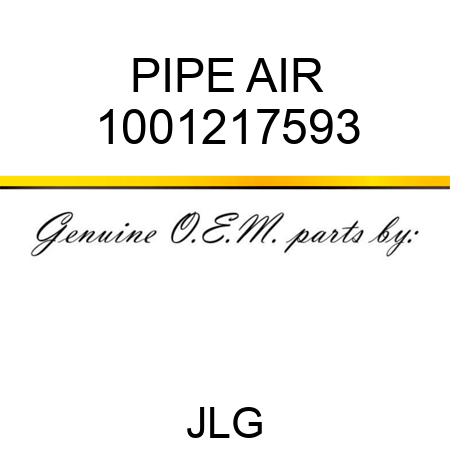 PIPE AIR 1001217593