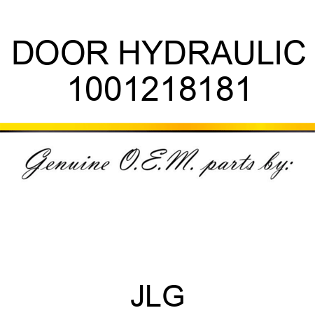 DOOR HYDRAULIC 1001218181