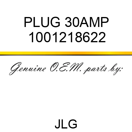 PLUG 30AMP 1001218622