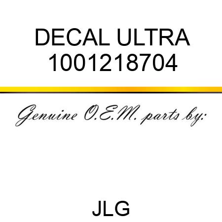 DECAL ULTRA 1001218704