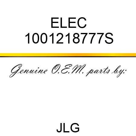 ELEC 1001218777S