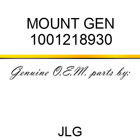 MOUNT GEN 1001218930