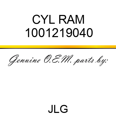 CYL RAM 1001219040