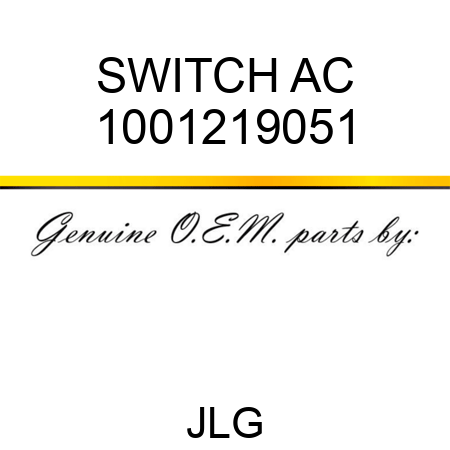 SWITCH AC 1001219051
