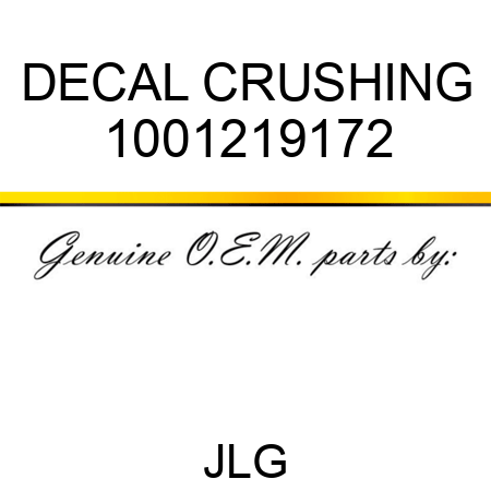 DECAL CRUSHING 1001219172