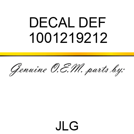 DECAL DEF 1001219212