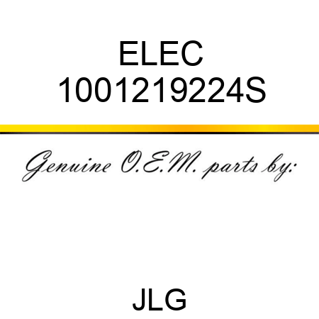 ELEC 1001219224S