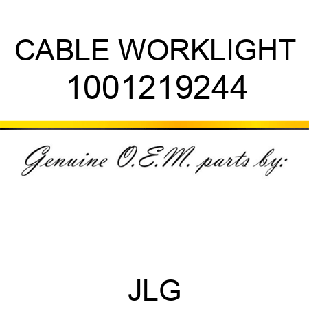 CABLE WORKLIGHT 1001219244
