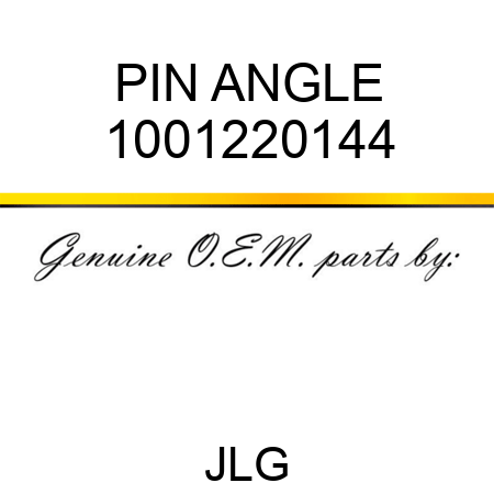 PIN ANGLE 1001220144