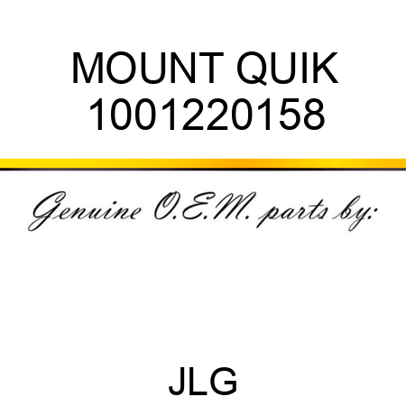 MOUNT QUIK 1001220158