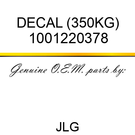DECAL (350KG) 1001220378