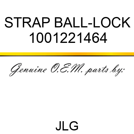 STRAP BALL-LOCK 1001221464