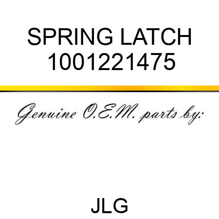 SPRING LATCH 1001221475
