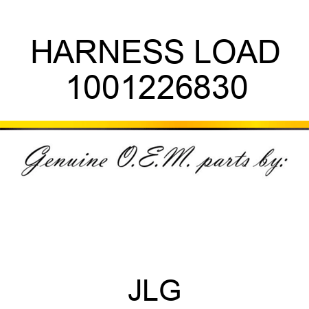 HARNESS LOAD 1001226830