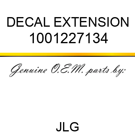DECAL EXTENSION 1001227134