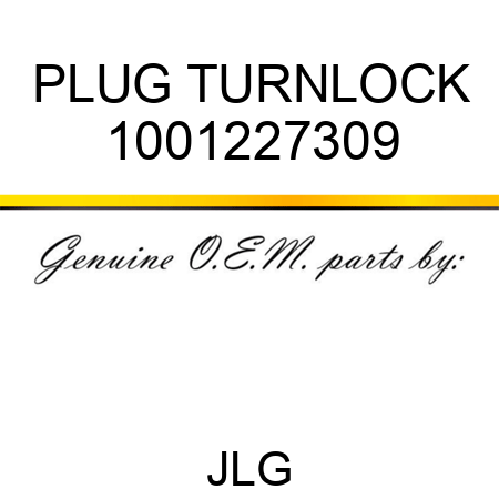 PLUG TURNLOCK 1001227309