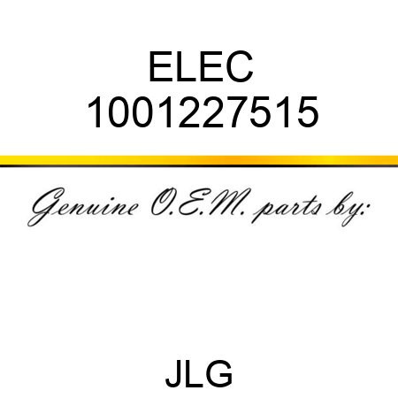 ELEC 1001227515