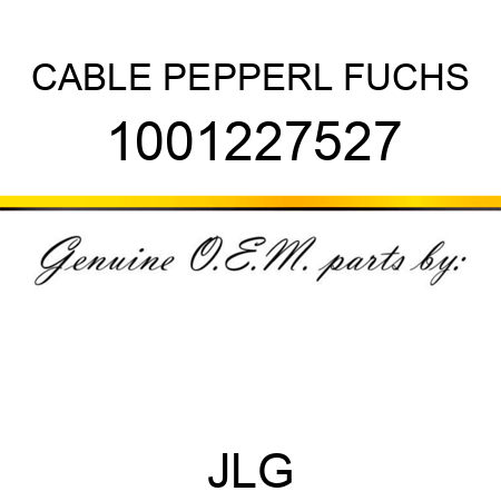 CABLE PEPPERL+FUCHS 1001227527