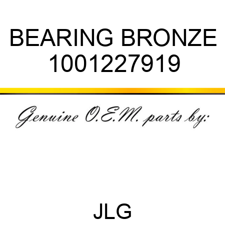 BEARING BRONZE 1001227919