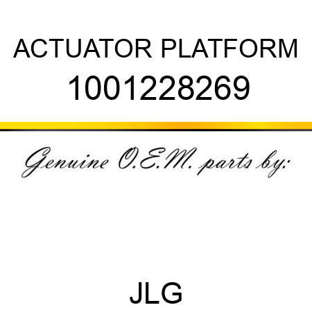 ACTUATOR PLATFORM 1001228269
