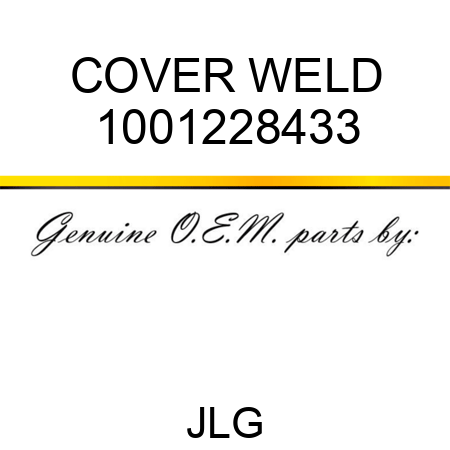 COVER WELD 1001228433