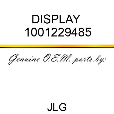 DISPLAY  1001229485