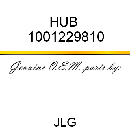 HUB  1001229810