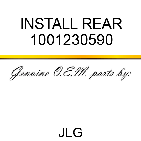 INSTALL REAR 1001230590