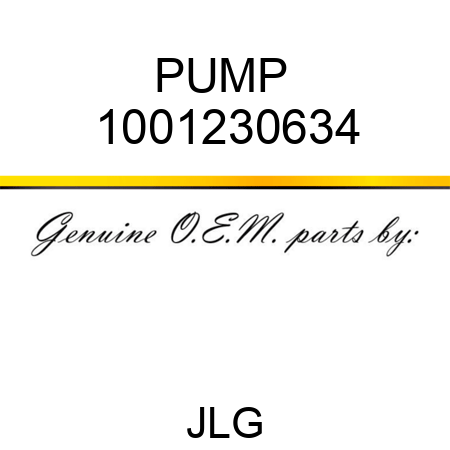 PUMP  1001230634