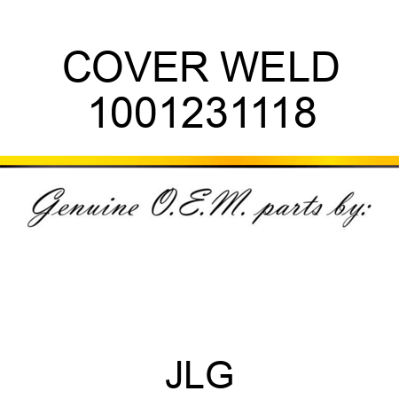 COVER WELD 1001231118
