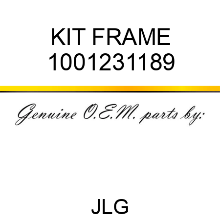 KIT FRAME 1001231189