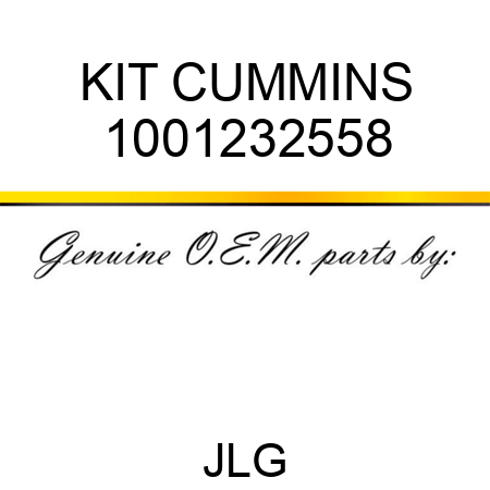 KIT CUMMINS 1001232558