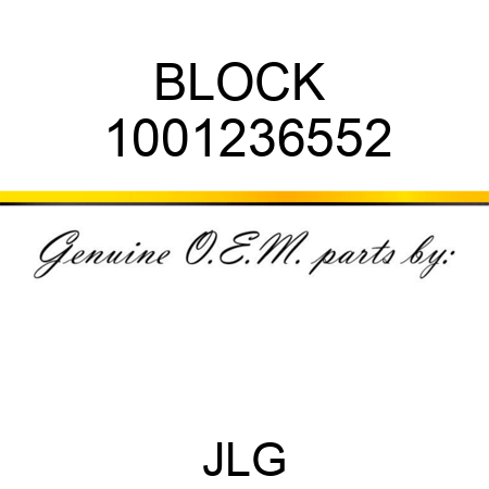 BLOCK  1001236552