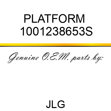 PLATFORM  1001238653S