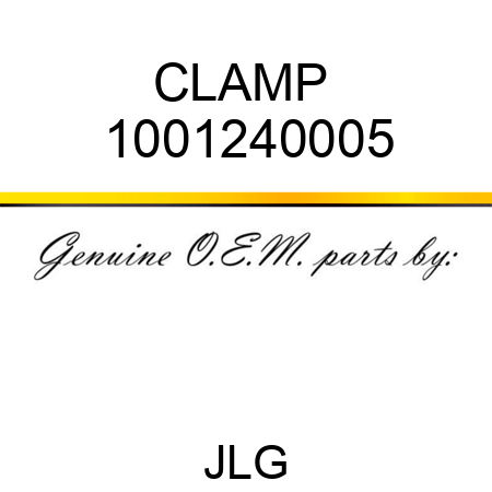 CLAMP  1001240005