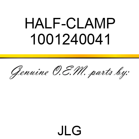 HALF-CLAMP 1001240041