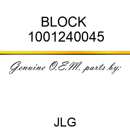 BLOCK  1001240045