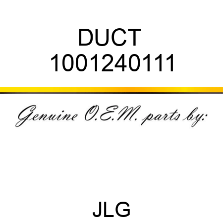 DUCT  1001240111