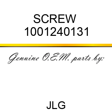 SCREW  1001240131