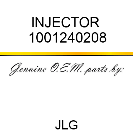 INJECTOR  1001240208