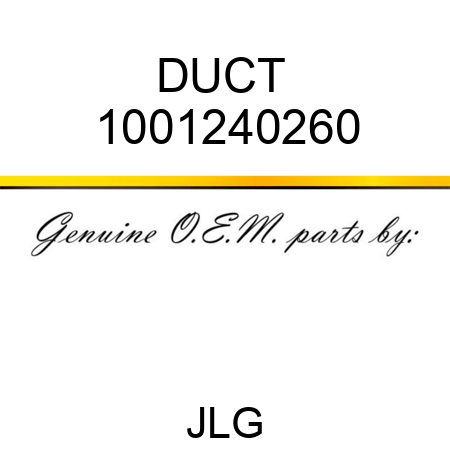 DUCT  1001240260