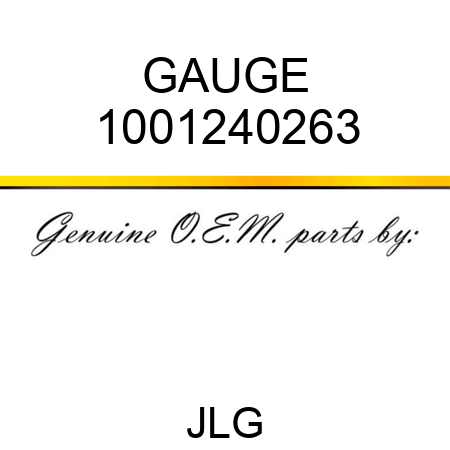 GAUGE 1001240263