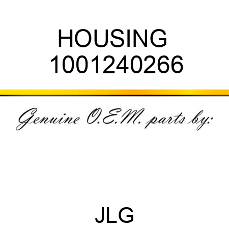 HOUSING  1001240266