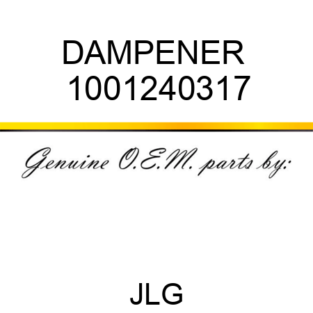 DAMPENER  1001240317