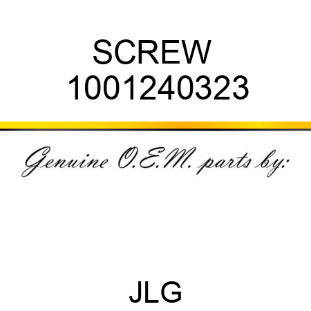 SCREW  1001240323