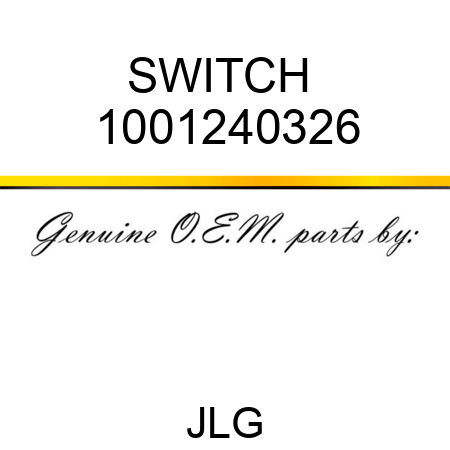SWITCH  1001240326