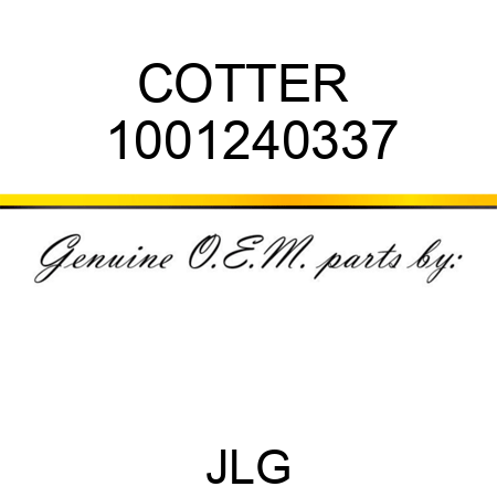 COTTER  1001240337