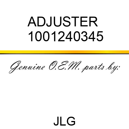 ADJUSTER  1001240345