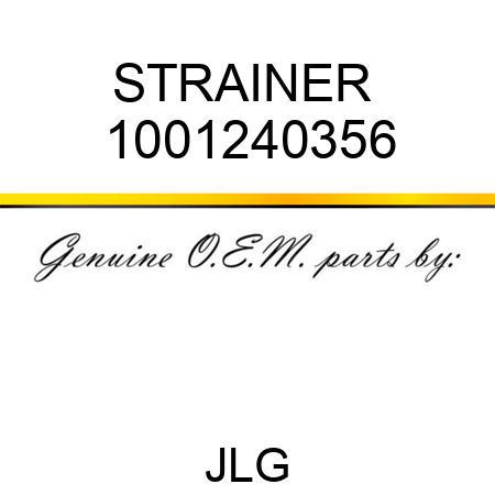 STRAINER  1001240356